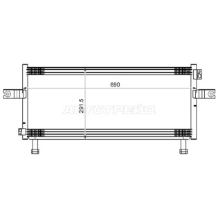 Радиатор кондиционера Nissan Avenir 98-05 / Expert 99-06 SAT