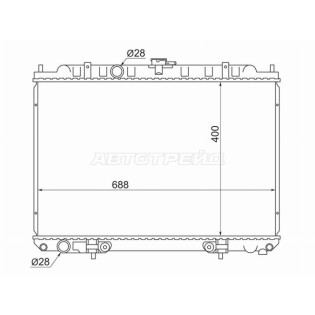 Радиатор Nissan Avenir 98-05 / Expert 99-06 / Tino 98-03 SAT